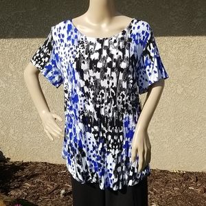 Alfani Blue & Black Top